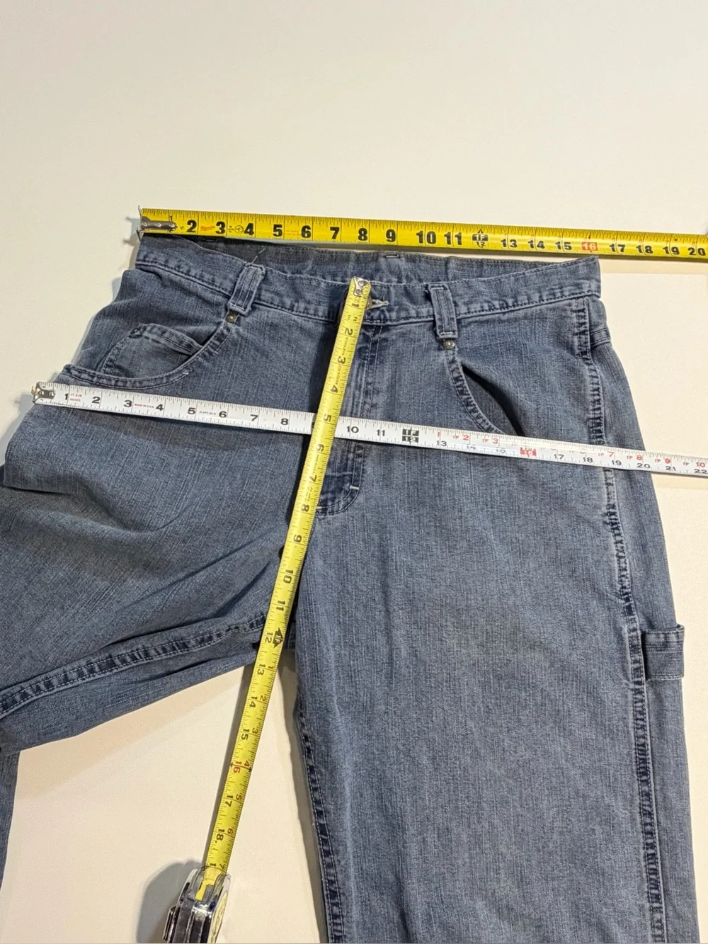 VINTAGE 90s USA‎ Made Lee Dungarees Carpenter cargo Jeans Relaxed Utility Denim